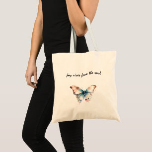 Bolsa Tote Joy Rises da Borboleta da Alma