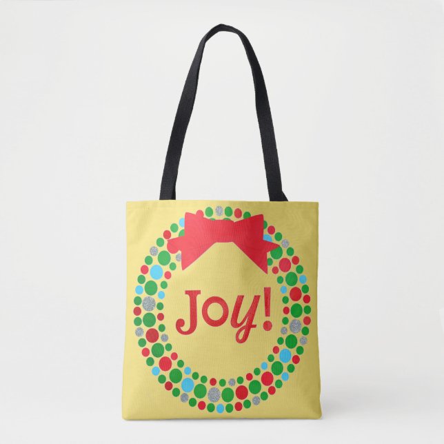 Bolsa Tote Joy Wreath (Frente)