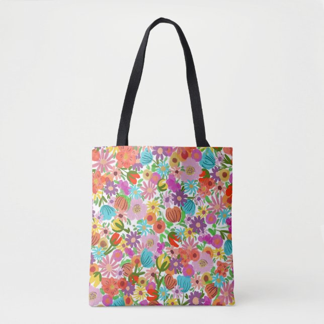Bolsa Tote Joyful Garden Bloom (Frente)