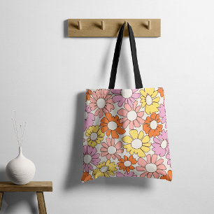 Bolsa Tote Jubileu de Pétala Suave Citrino Retro