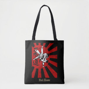 Bolsa Tote Judo Martial Arts com Ascensão japonesa antiga Su