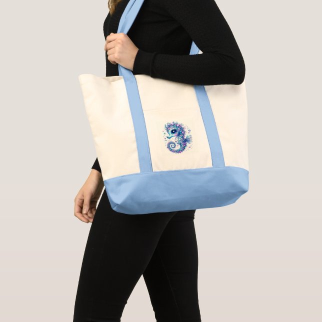 Bolsa Tote Jumbo Cavalo-Marinho (Frente (produto))