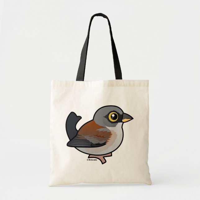 Bolsa Tote Junco de olhos amarelos (Frente)