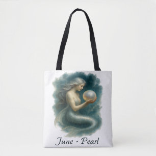 Bolsa Tote June Pearl - Sereia Encantada E Birthstone