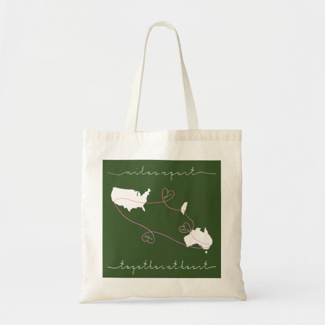 Bolsa Tote junto no coração (Frente)