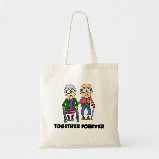 Bolsa Tote Juntos para o antigo aniversário do Casal (Frente)