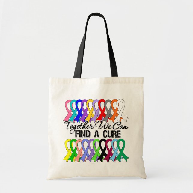 Bolsa Tote Juntos, podemos encontrar fitas de Cancer (Frente)