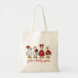 Bolsa Tote Just a Lovely Goose Cute Goose Tote Bag