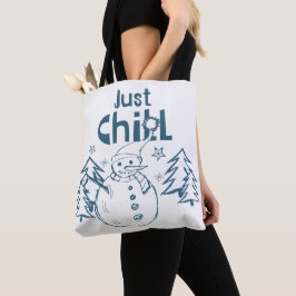 Bolsa Tote Just Chill Playful Christmas