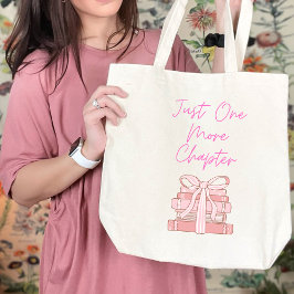 Bolsa Tote Just one more chapter tote bag gift book lover
