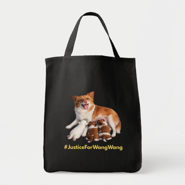 Bolsa Tote Justice for Wang Wang (Frente)
