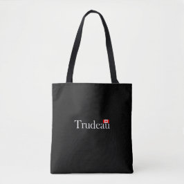 Bolsa Tote Justin Trudeau Oficial Canadense Flag Dark Color