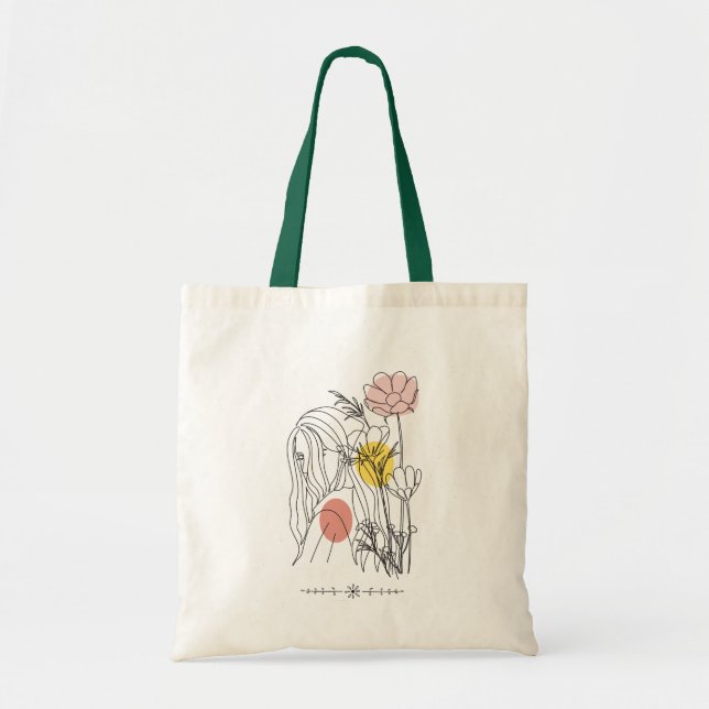 Bolsa Tote Jutetasche mit schicken Druck (Frente)