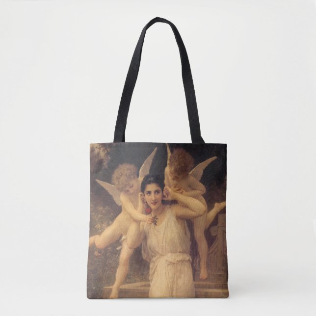 Bolsa Tote Juventude de Bouguereau, Retrato dos Anjos Vitoria (Frente)