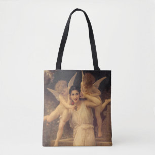 Bolsa Tote Juventude por Bouguereau, Retrato Vitoriano de Anj