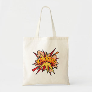Bolsa Tote KA-POW Diversão Arte Pop de Quadrinhos Retrô