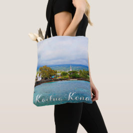Bolsa Tote Kailua Kona Pier Hawaii - Pintor a óleo Arte Digit