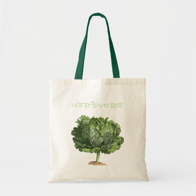 Bolsa Tote Kale Herbivore Vegan Vegetarian (Frente)