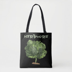 Bolsa Tote Kale Herbivore Vegan Vegetarian