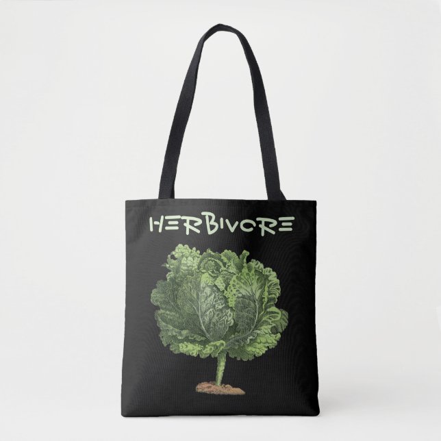 Bolsa Tote Kale Herbivore Vegan Vegetarian (Frente)