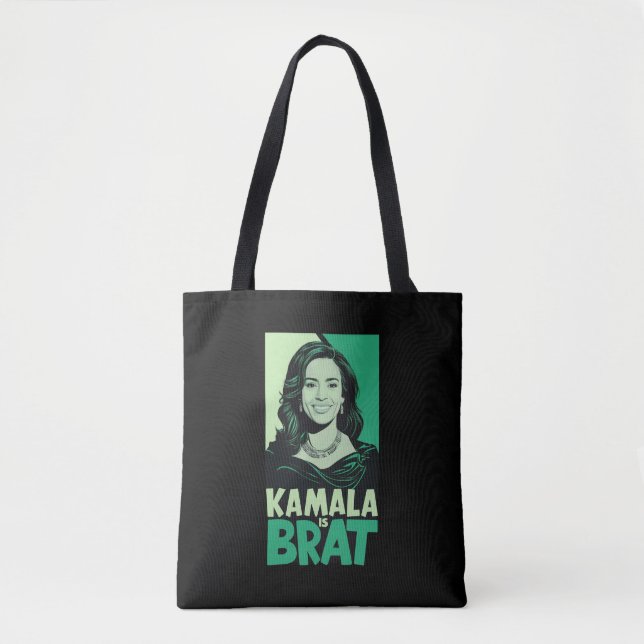 Bolsa Tote Kamala é Brat Funny Sarcastic (Frente)