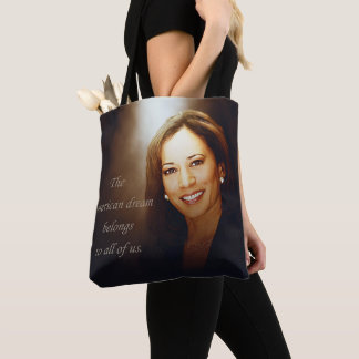 Bolsa Tote Kamala Harris. O Sonho Americano pertence a todos