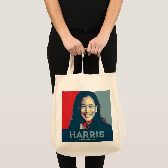 Bolsa Tote Kamala Harris Para O Presidente 2024 (Frente (produto))