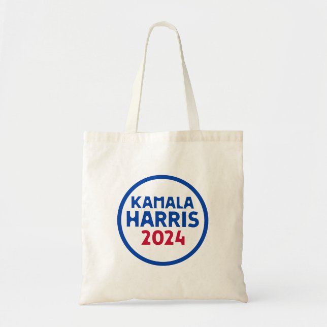 Bolsa Tote Kamala Harris para o Presidente 2024 (Frente)