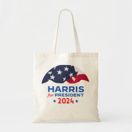 Bolsa Tote Kamala Harris Para O Presidente 2024 American Flag