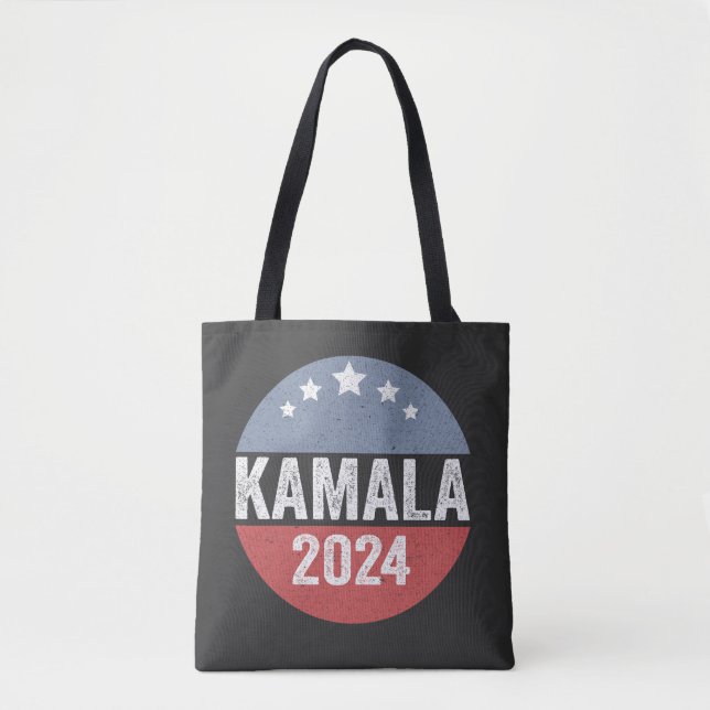 Bolsa Tote Kamala Harris Presidente Democrat Eleito Presente (Frente)