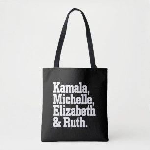 Bolsa Tote Kamala Política Feminista Michelle Elizabeth Ruth