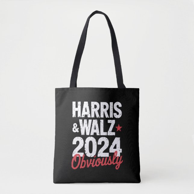 Bolsa Tote Kamala Walz Obviamente 2024 Harris Waltz 2024 (Frente)