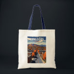 Bolsa Tote Kamloops Canada Viagem Art Vintage<br><div class="desc">Kamloops retro vetor viagem design. Copenhagen,  Kamloops é uma cidade canadense na Colúmbia Britânica,  onde os rios North e South Thompson se encontram.</div>