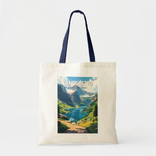 Bolsa Tote Kandersteg Suiça Art Vintage