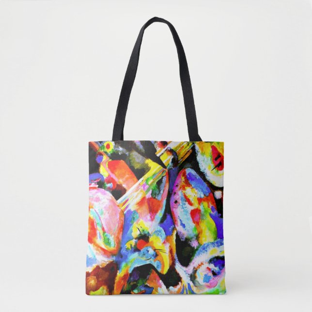 Bolsa Tote Kandinsky - Improvização de Inundações (Frente)