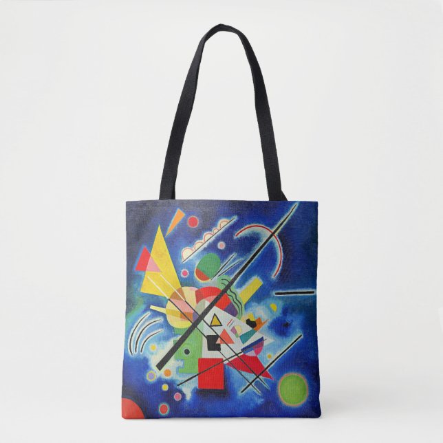 Bolsa Tote Kandinsky - Pintura Azul (Frente)