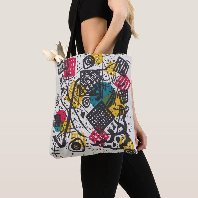 Bolsa Tote Kandinsky Small Worlds V Abstrato Classic (Close Up)