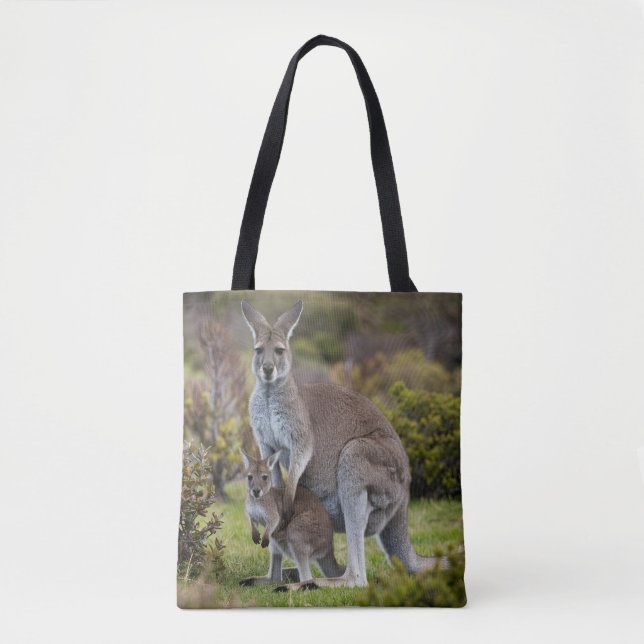 Bolsa Tote Kangaroo e Joey (Frente)