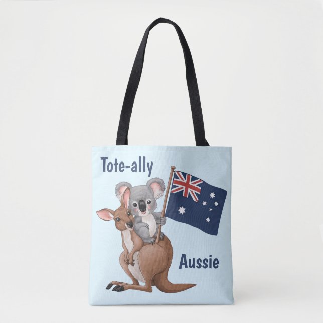 Bolsa Tote Kangaroo e Koala (Frente)