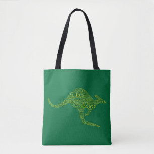 Bolsa Tote Kangaroo feito de gíria australiana
