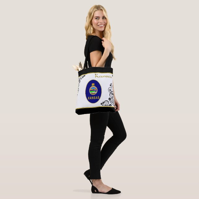 Bolsa Tote Kansas flag (No(a) Modelo)
