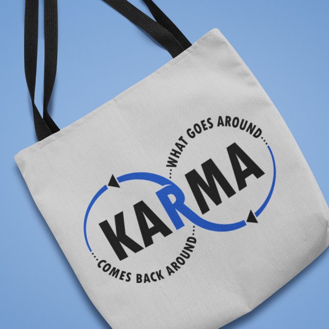Bolsa Tote Karma - O que acontece volta (v1) (Criador carregado)