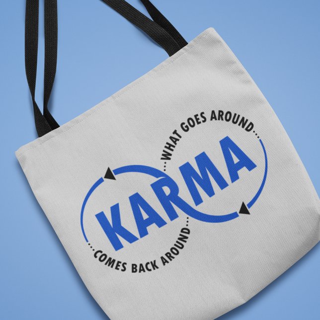 Bolsa Tote Karma - O que acontece volta (v2) (Criador carregado)