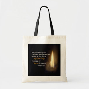 Bolsa Tote Karmas - fogo de ardência - saco das citações d