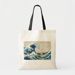 Bolsa Tote Katsushika Hokusai - A onda do Excelente de Kanaga