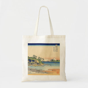 Bolsa Tote Katsushika Hokusai Enoshima na província de Sagami