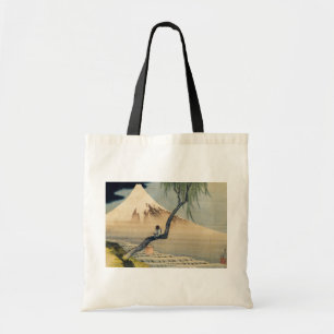 Bolsa Tote Katsushika Hokusai - Menino Vivendo o Monte Fuji
