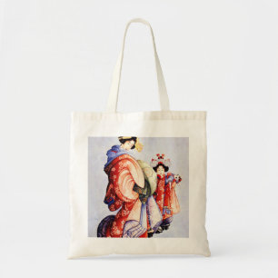 Bolsa Tote Katsushika Hokusai — Oiran e Kamuro