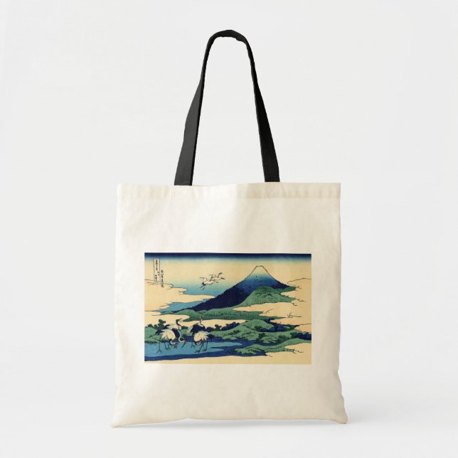 Bolsa Tote Katsushika Hokusai - Umegawa na província de Sagam (Frente)