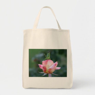 Bolsa Tote Katydid na sacola do rosa do rosa